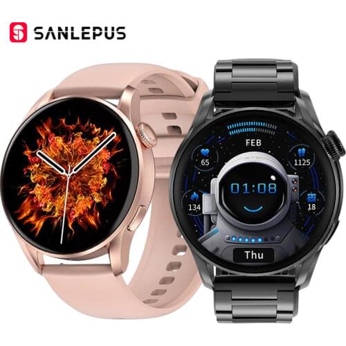 2021 NEW SANLEPUS Wireless Charging Smart Watch Women Men Smartwatch Fitness Bracelet IP68 Waterproof For Android Apple Huawei