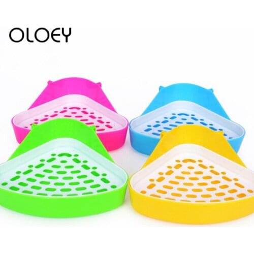 Pet Hamster Toilet Cleaning Supplies Small Pet Corner Portable Durable Triangle Toilet Training Saves Space Easy Clean Pet Produ