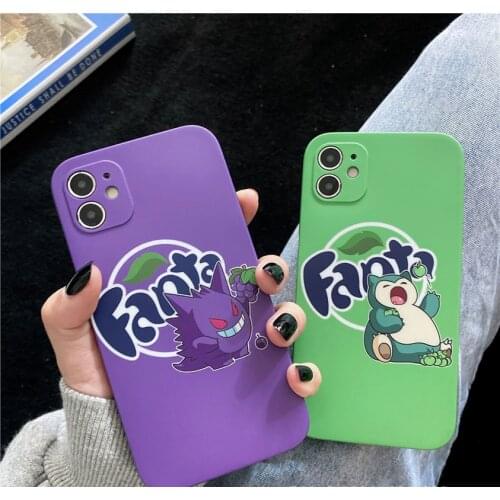 Pokemon Pikachu Phone Case for IPhone 7 / 8 / Plus X / XS / XR / XS Max / 11 / 11 Pro Cute Cartoon Anti-fall Silicone Case Gift