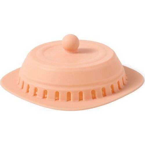 Bathroom Floor Drain Cover Shower Hair Stoppers Catchers Kitchen Sink Filter Silicone Hair Filter Anti-Odor Tools