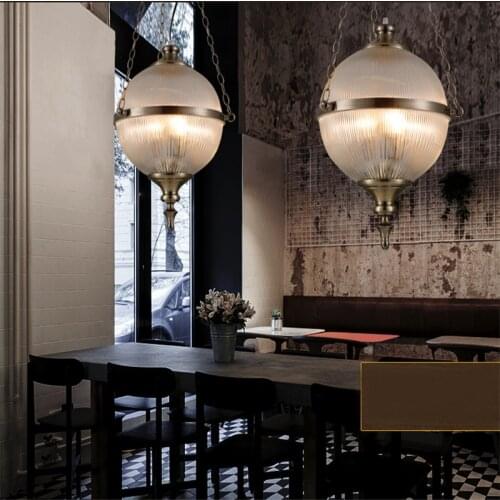 FUMAT Glass Pendant Lights Creative Art Deco Suspension Lamp Living Room Dining Room American Simple Cafe Bar Pendant Lights