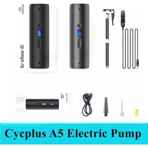 Cycplus Pumps A5 Bicicleta Cycling 150PSI 12V Mini Bicycle Accessories Ciclismo Tire Pump Smart Air Pump