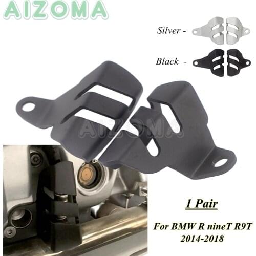 For BMW R nineT R9T Motorcycle Left Right Aluminum Oxygen Sensors Guards Cover Protection For BMW R nine T R9T 2014-2019