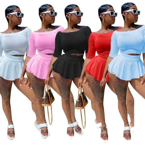 ZKYZWX Sexy Plus Size Two Piece Tracksuit Half Sleeve Crop Top Biker Shorts Cute Workout Summer Clothes for Women Matching Sets