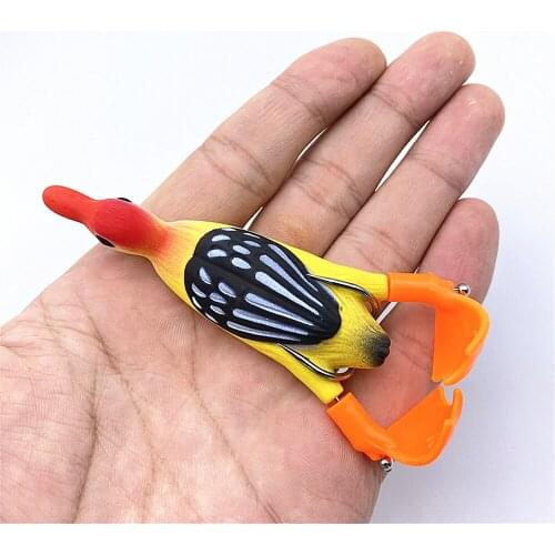 1PCS Double Propellers Frog Soft Wobbler Fishing Bait Jigging Lures 95mm 12g Artificial Crankbait Minnow Topwater Fishing Gear