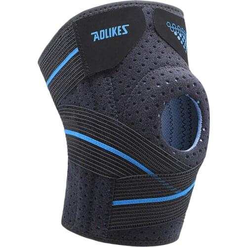1PC Elastic Knee Support Brace Kneepad Adjustable Patella Volleyball Knee Pads Basketball Safety Guard Strap Protector 2020