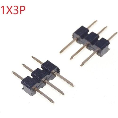 1000 pcs 1x3 P 3 Pin 1.27 mm PCB Male Header Single row Straight PCB Through Hole Pin Headers Rohs Lead Free