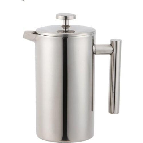 304 Stainless Steel Coffee Pot Manual Coffee Machine French Press 350ML 1000ML Coffee Maker Pots Kitchen Tools