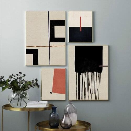 Abstract Colour Marks Canvas Painting Posters and Prints Minimalist Style Wall Art Pictures For Living Room Bedroom Aisle Studio