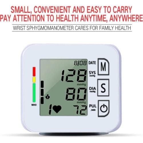 Automatic Digital sphygmomanometer Upper Arm Blood Pressure Monitor BP Heart Rate Pulse Home Medical LCD Sphygmoter