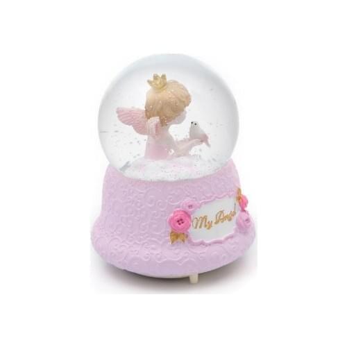 Big size Musical Luminous Snow Globe Snow Spray Glass Globe