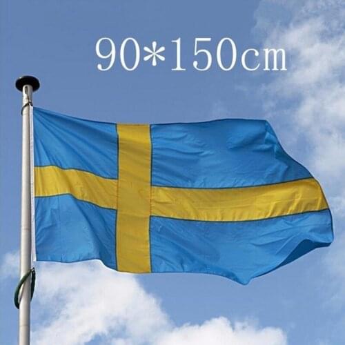 The Flag Of Sweden Polyesters Flag Banner To Celebrate Sports Jewelry Home Decoration Tool Polyester Flying Flag Drop Shipping