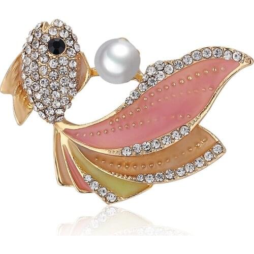 KEQIU Brooches With Animals For Clothes