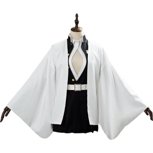 Anime Demon Slayer Kimetsu No Yaiba Kanroji Mitsuri Cosplay Costume Woman Uniforms Halloween Party Cosplay Costumes Kimono