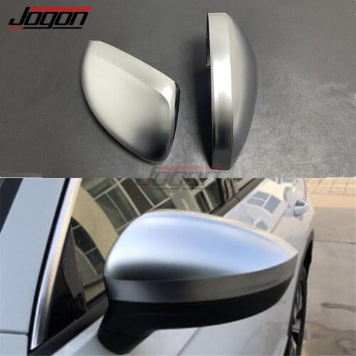 For Volkswagen For VW Tiguan MK2 II R 5N 2017- 2020 Matte Silver ABS Chrome Car Side Rear View Mirror Cover Case Caps Trim