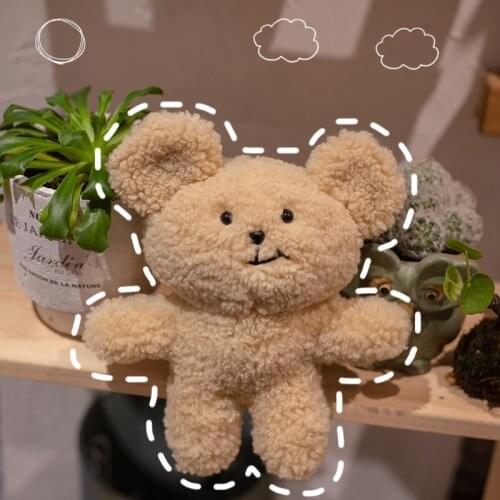 1pc 24cm Lovely Teddy Bear Plush Toys Kawaii Crooked Mouth Bear Decor Toy Stuffed Soft Dolls Cartoon Birthday Gift for Baby Kids