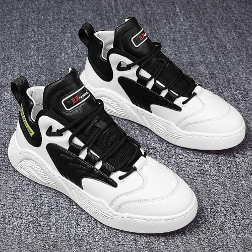 PU Leather Man Sneakers Mens Running Shoes Sport Man Shoes Male White 2020 Autumn New Men Sports Shoes High Quality Gym GME-0301