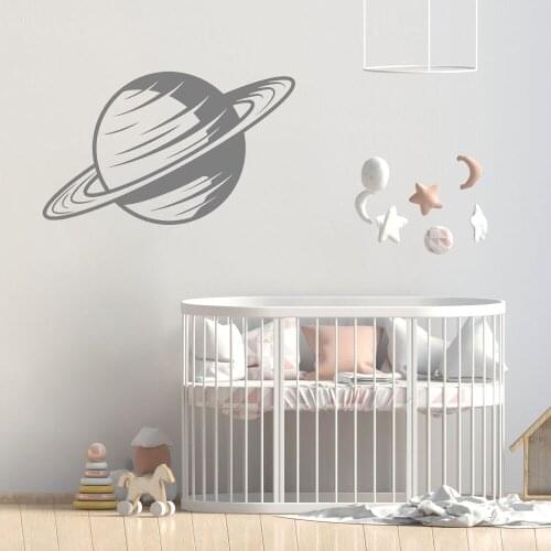 Space Planet Wall Decal Art Wall Stickers For Kids Rooms Nursery Universe House Decorative Bedroom Decor Teen Wall Tattoo B527