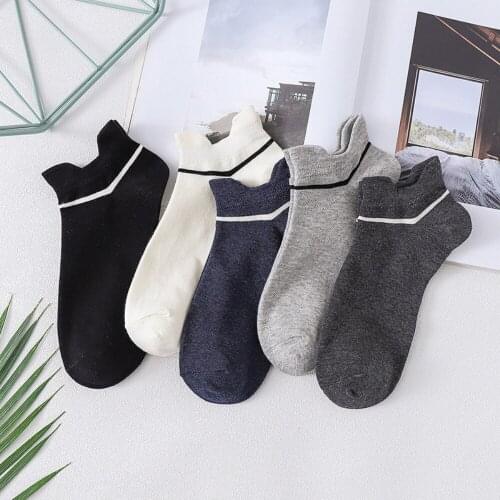 10 Pairs/Lot Mens Cotton Socks Breathable Short Sports Socks 2021 Spring/Summer Boat Socks Low Cut Ankle Socks Soft and Elastic