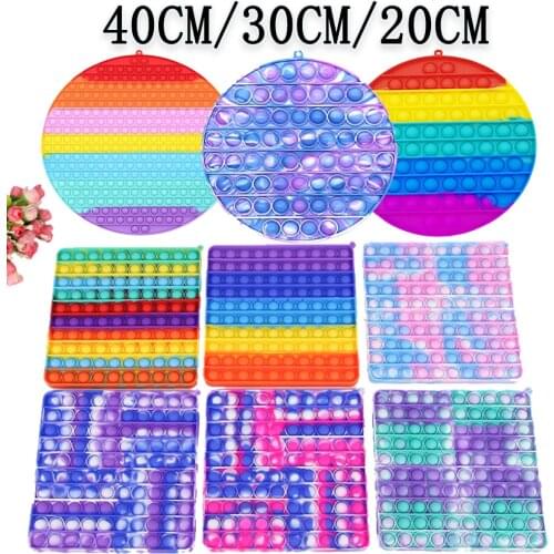 2021 New Tiedye Fidget Anti-stress And Irritability Push Bubble Sensory Blasting Autism Needs Decompression Adult Relaxation Toy