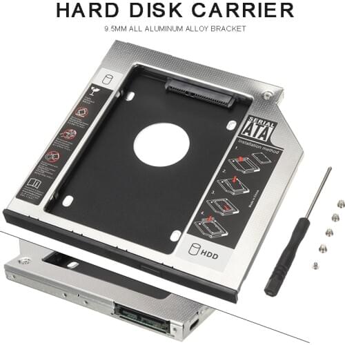 New Arrival 9.5mm SATA And SSD HDD Tray Enclosures Durable Notebook Optical Drive Hard Disk Bracket For PC Laptop