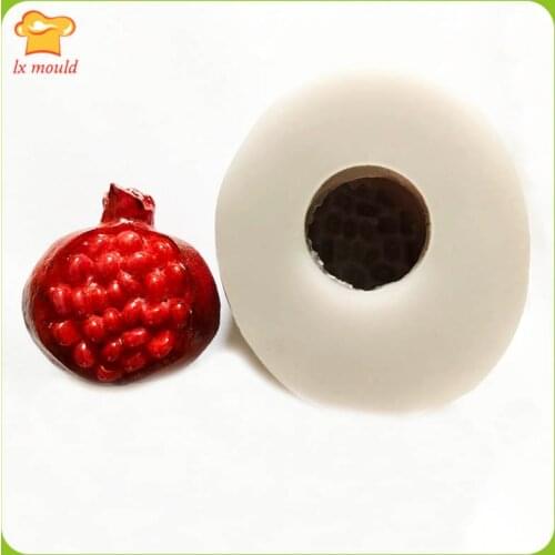 New Style Pomegranate Silicone Mould Soft Candy Polymer Clay Candle Soap Chocolate Silicone Molds Fruit