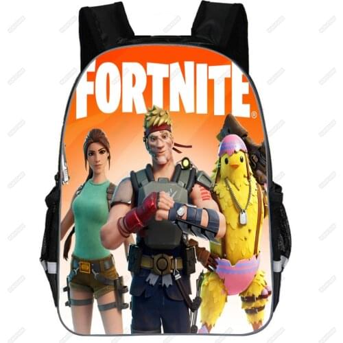 FORTNITE Boys Girls Backpack Game New Childrens Primary Schoolbag 16inch Children Backpack Fashion Lightening Mochila Infantil