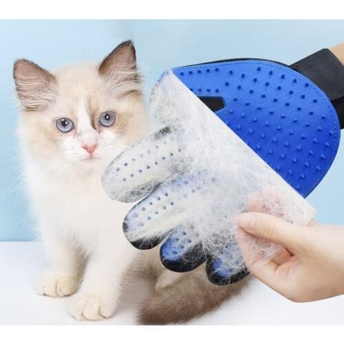 Silicone Pet Dog brush Comb Glove Pet Cleaning Massage Beauty Supplies Dog Grooming Glove Cat cleaning Glove Hair Remo for pets
