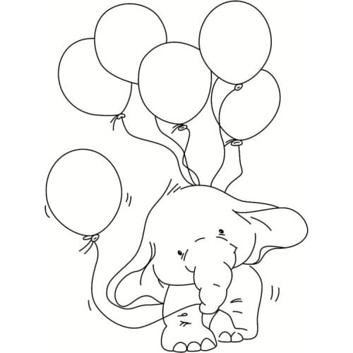 Elephant ransparent Clear Stamps Silicone Seals for DIY scrapbooking photo album Card Making