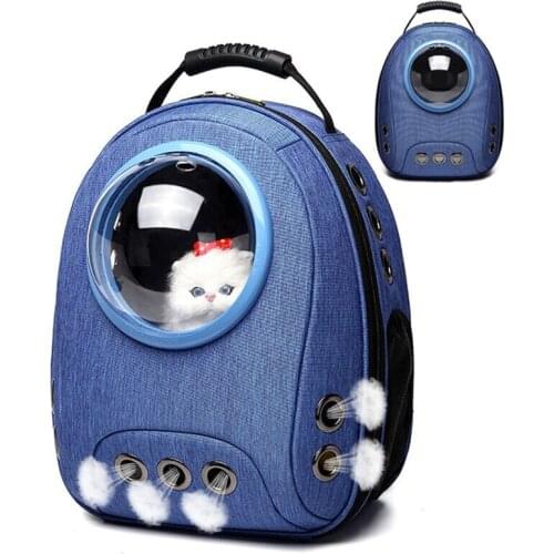 Cat Carrier Bag Pet Backpack Travel Puppy Carrier Bag Portable Dog Pet Travel Carrier Handbag Outdoor Hiking Pet Space Capsule