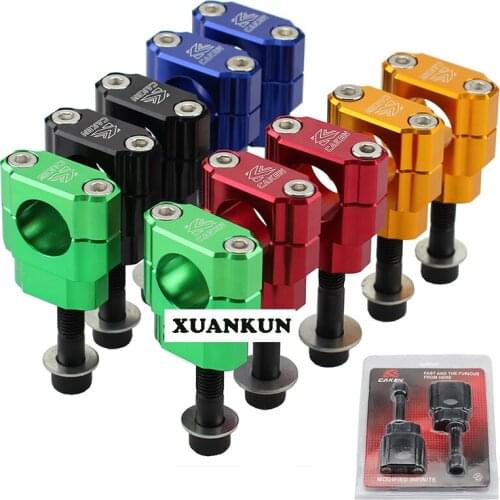 XUANKUN Modified Handlebar Carts Modified To Change The Direction Of The Card Holder CNC Material 28mm Clamp Seat