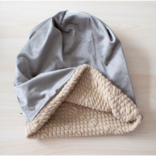 EMF Protective Skullcap Beanie Gray Silver