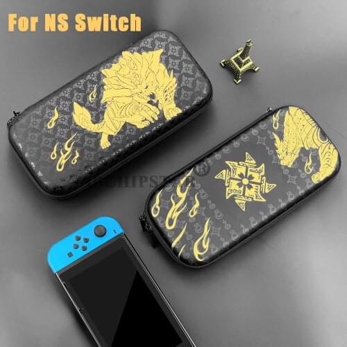 For Nintendo Switch Protective Storage Bag for Nintend Switch Cover Monster-Hunter RISE Theme Waterproof Travel Carry Case