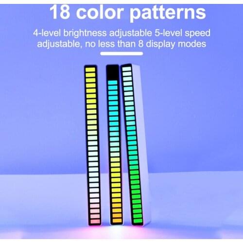 Sound Pickup LED Control Pickup Rhythm Light USB Energy-Saving Lamp Control Music Atmosphere Lamp RGB Energy-Saving Ambient