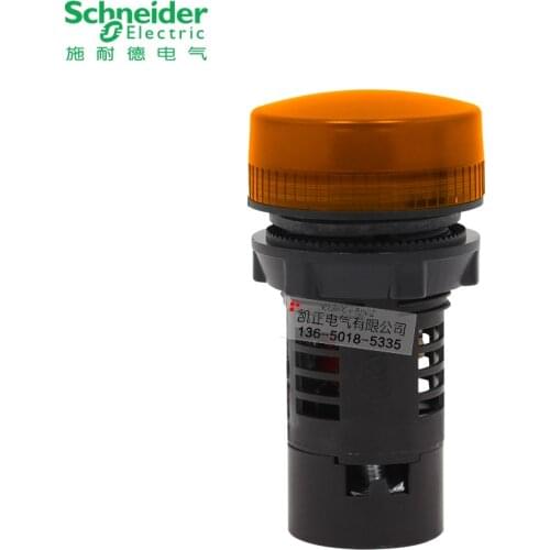 10 pieces of Genuine Schneider indicator light XB2-BVM5LC XB2BVM5LC AC220V yellow LED