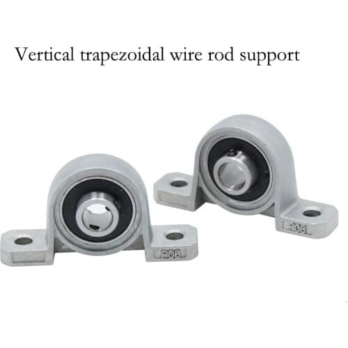 2PCS KP08 Bearing Bracket Horizontal For Trapezoidal T8 Lead Screw 3D Printers Parts Mounted Stand Support Stainless Steel Part