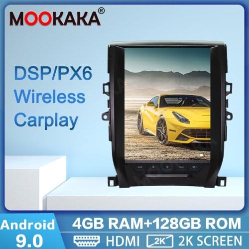 PX6 Tesla Screen Android 9.0 4+128G Car Multimedia DVD Player For Toyota Reiz 2010-2013 GPS Navigation Auto Stereo Head Unit DSP