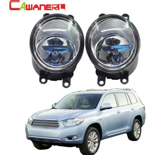 Cawanerl 100W Car Halogen Fog Daytime Running Light DRL For Toyota Highlander Hybrid 2008-2010 For Toyota Highlander 2008-2012