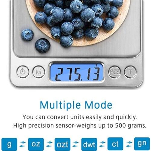 Digital Kitchen Scale Usb Rechargeable Mini Food Scale High Precision Lcd Display Jewelry Weight Scale With Platform