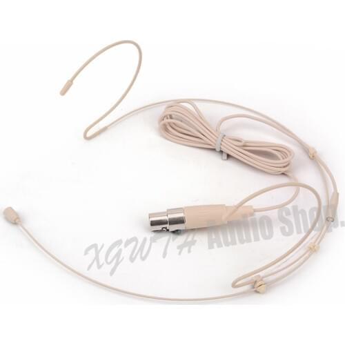 Headworn Microphone Omni-directional Beige Headset Microphone For AKG Samson System Bodypack