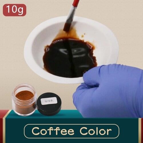Fabric Dye Pigment Coffee Color 10g for Dye Clothes,Feather,Bamboo,eggs and Fix Faded Clothes Acrylic Paint