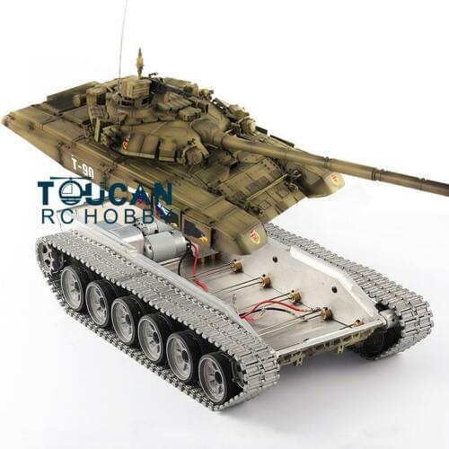 Heng Long 1/16 3938 T90 IR RC Tank Metal Chassis Wheels Barrel Recoil 360 TH16816-SMT4