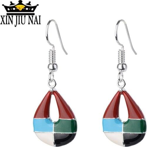 Fashion Retro Water Drop Pear Shaped Female Earrings Luxury Simple Charms Creative s925 Hot sales Christmas anniversary gift