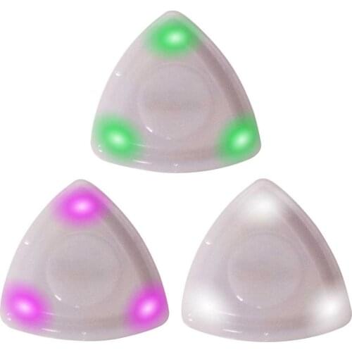 LED Glowing Guitar Pick Wooden Guitar Luminous Guitar Pick Part Guitar Accessories Musical Instrument Option Guitar Pick Box