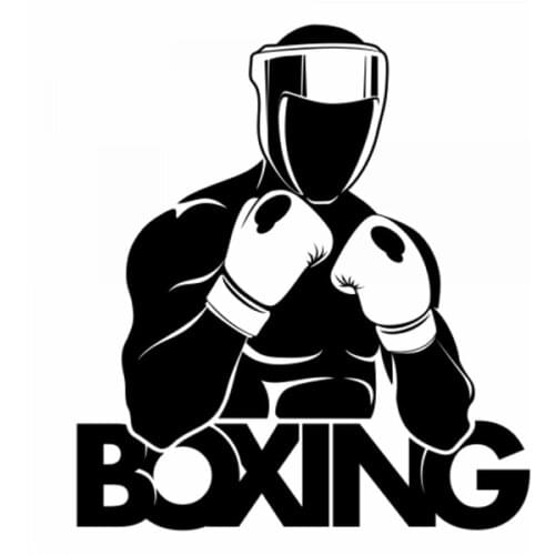 Dawasaru Boxing Sport Lover Man Car Sticker Personalized Decals Laptop Motorcycle Auto Accessories Decoration PVC,18cm*16cm