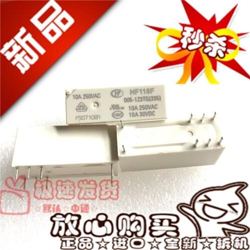 New off-the-Shelf HF118F 005-1Z3TG 10A One Opening and One Closing 5VDC Relay 1Z3TG