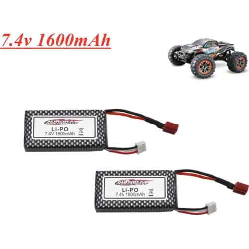 Original battery For XLH 9125 Remote Control Rc Car Spare Parts 7.4v 1600mah Lipo Battery 9125 battery 1pcs to 5pcs