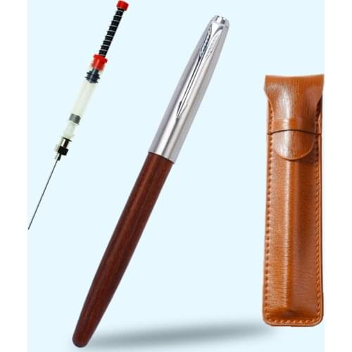 New Wooden Fountain Pen High Quality 0.38mm Nib Luxury Wood Ink Pens Business Gifts Writing Office School Supplie