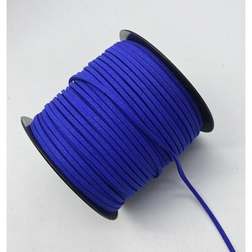 3mm 5yards Flat Faux Suede Braided Cord Korean Velvet Leather Handmade Thread String Rope For DIY Jewelry Making Supplies #19