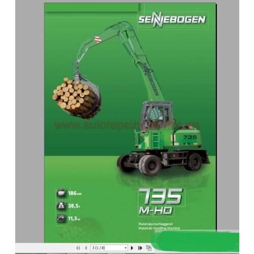 Sennebogen Full Set Shop Manual, Electrical and Hydraulic Schematic